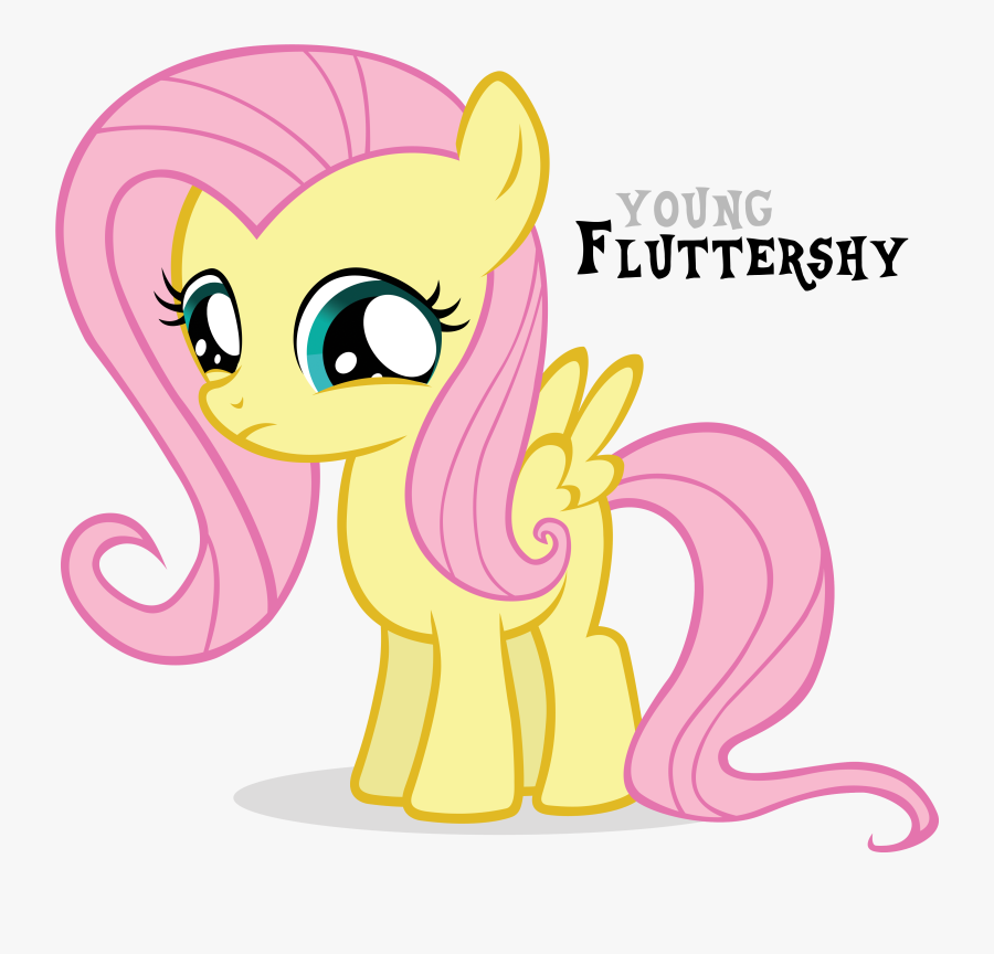 Young Fluttershy Fluttershy Rainbow Dash Pinkie Pie - My Little Pony Young, Transparent Clipart