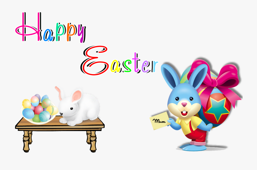 Happy Easter Transparent Png - Easter Bunny All Free Download, Transparent Clipart