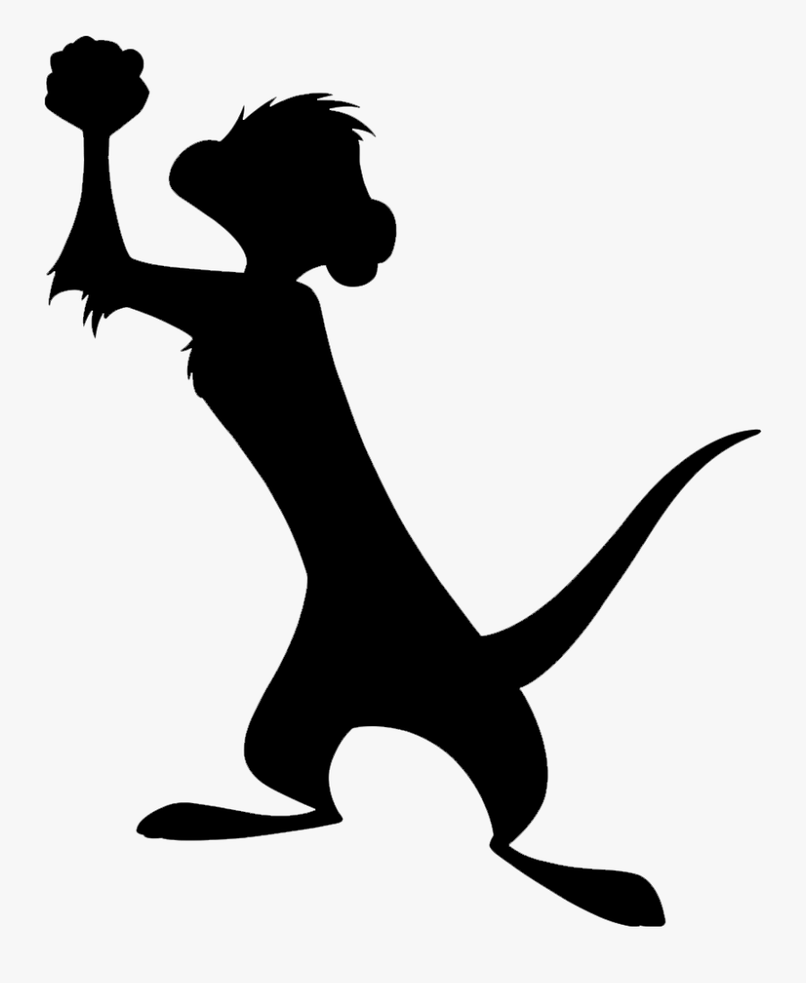 Clip Art Timon And Pumbaa Silhouette Image Vector Graphics - Timon Lion King Silhouette, Transparent Clipart