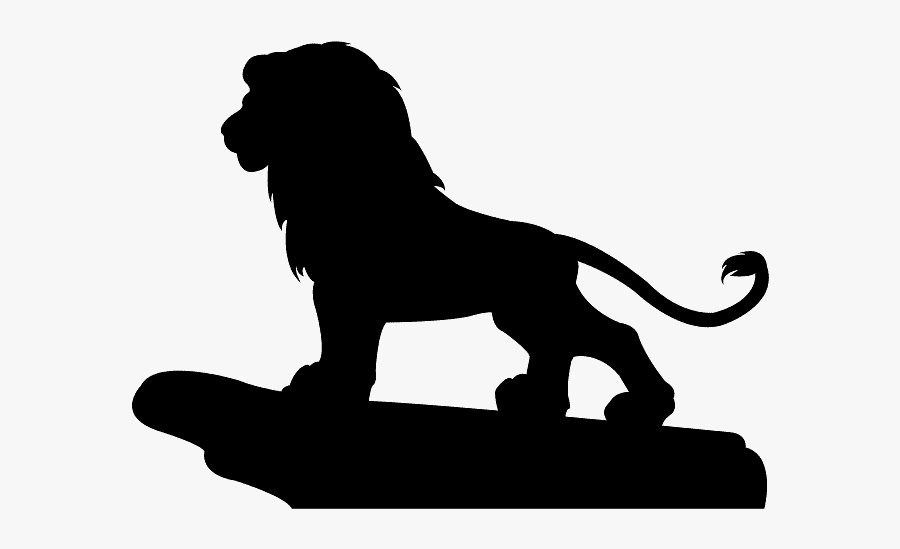 Silhouette Roi Lion, Transparent Clipart