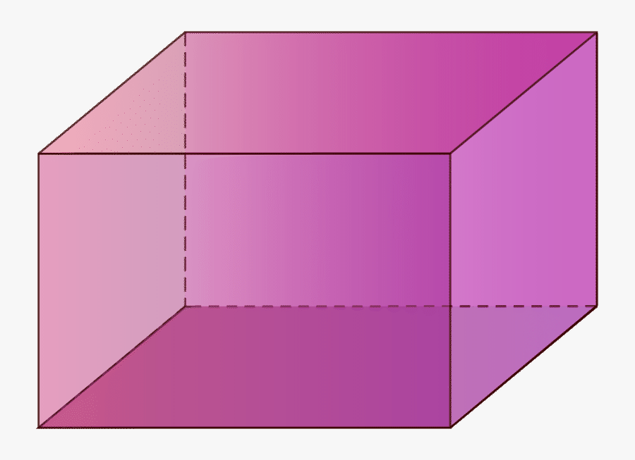Faces Edges And Vertices - Rectangular Prism Solid Figure, Transparent Clipart