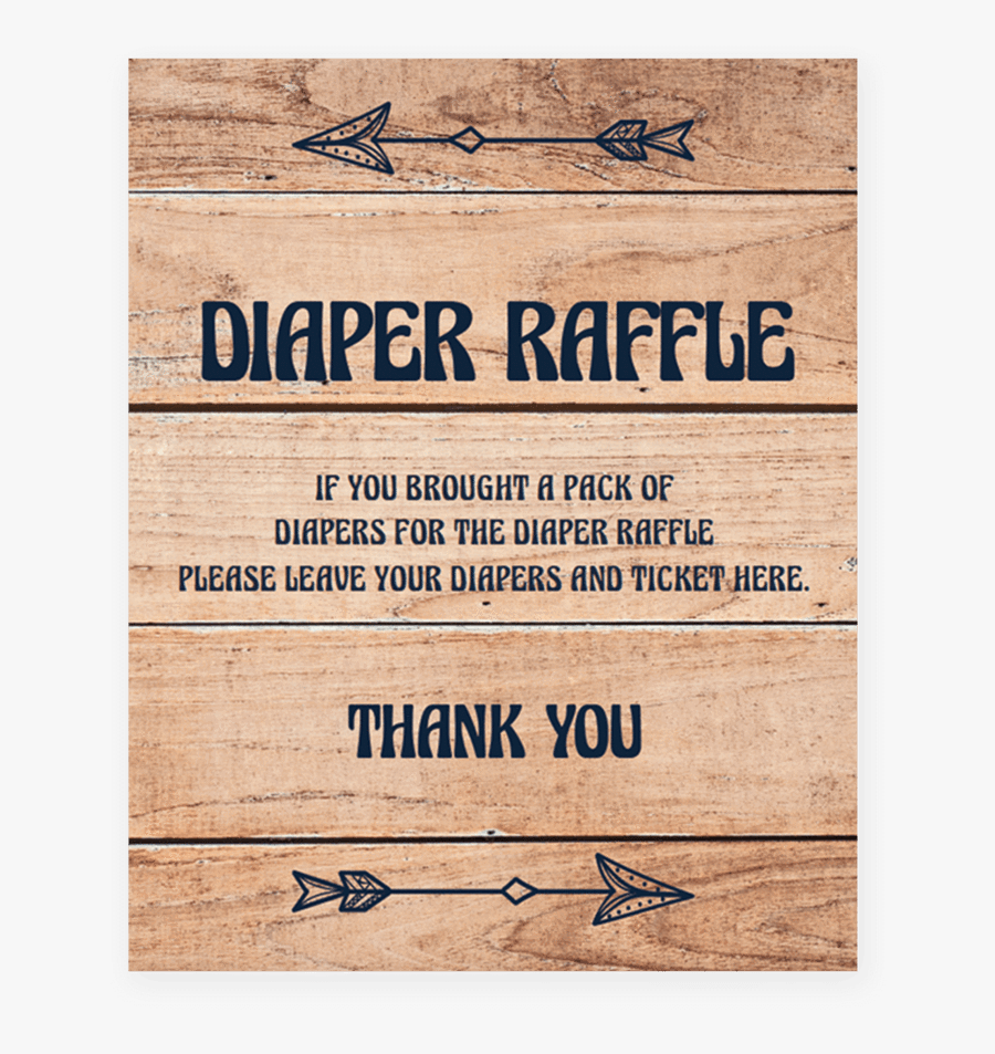 Printable Diaper Raffle Sign , Free Transparent Clipart ClipartKey
