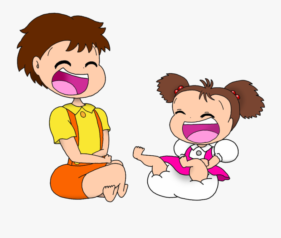 Mei And Satsuki Laughing By Drawtoonzstudio - Totoro Satsuki Kusakabe Chibi, Transparent Clipart