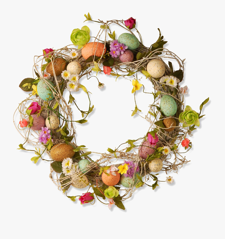 Jpg Transparent Wreath Easter - Easter Wreath, Transparent Clipart