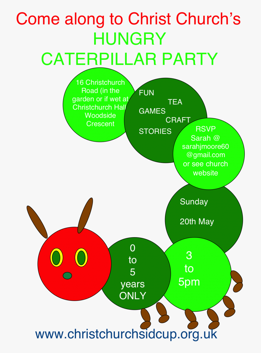Hungry Caterpillar Flyer - Apple, Transparent Clipart