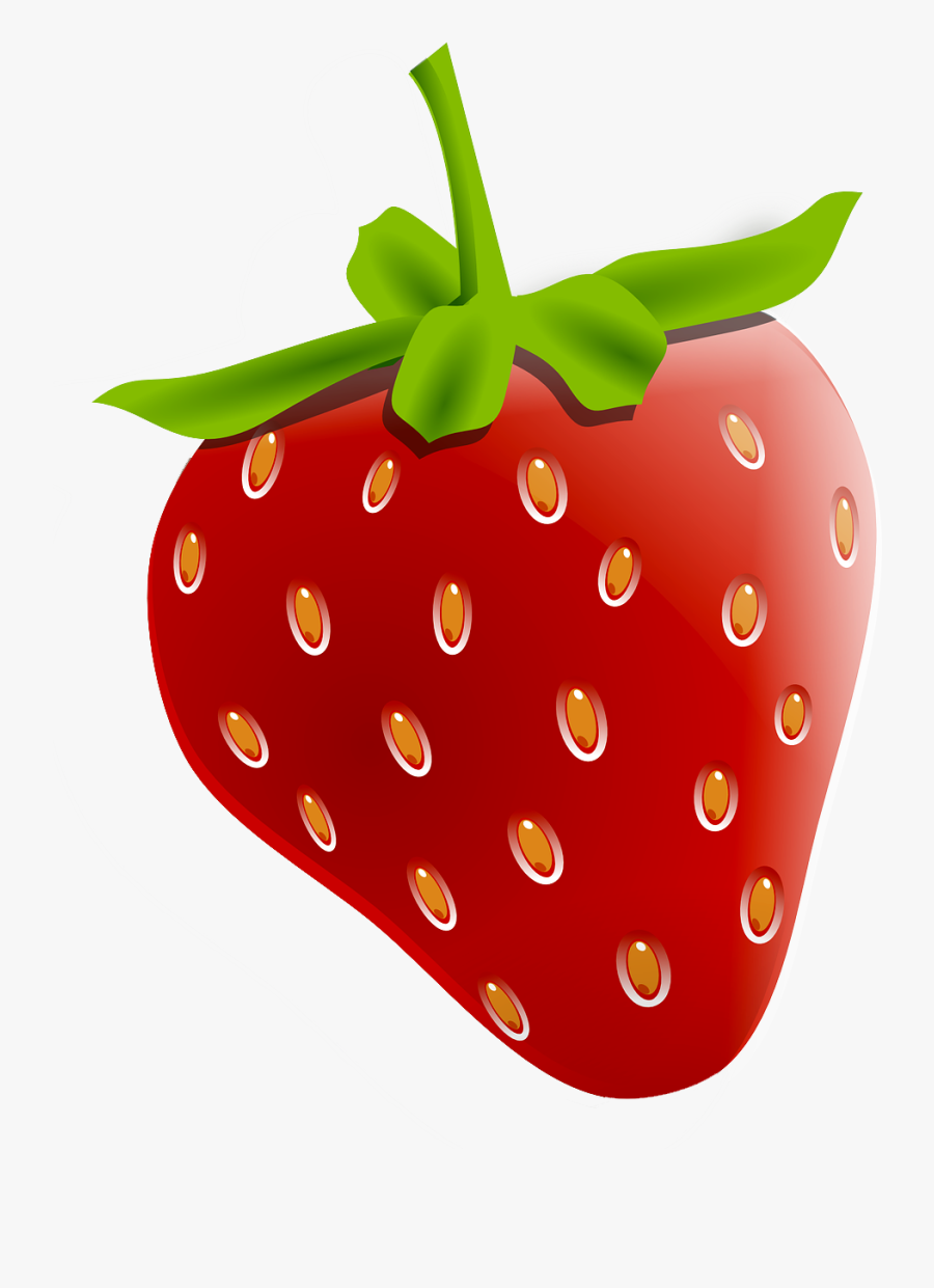 Cartoon Strawberry, Transparent Clipart