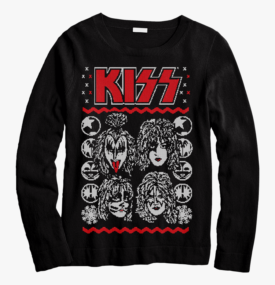 Transparent Kiss Band Clipart - Long-sleeved T-shirt, Transparent Clipart