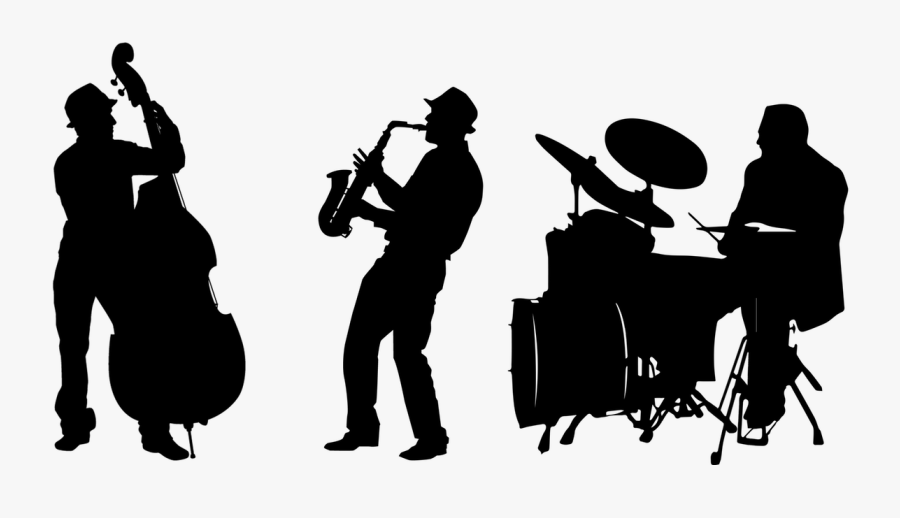Saxophone Silhouette Png -jazz Band Silhouette Png - Jazz Band Silhouette Png, Transparent Clipart
