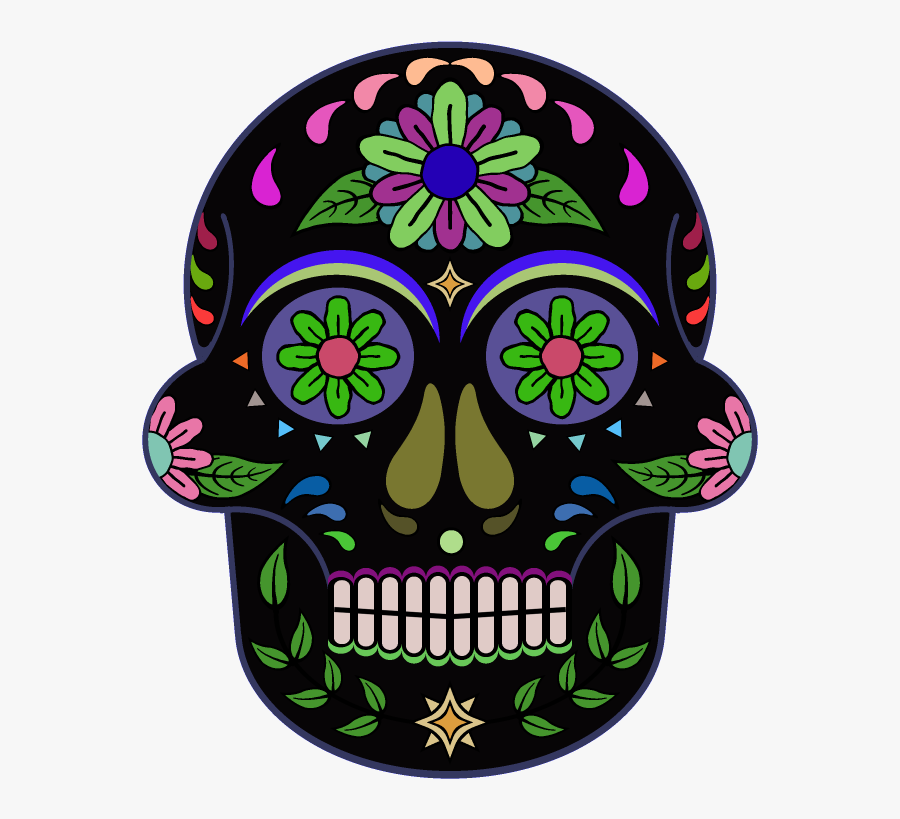 Day Of The Dead 800 X 800 Png Transparent - Day Of The Dead Skull Transparent, Transparent Clipart