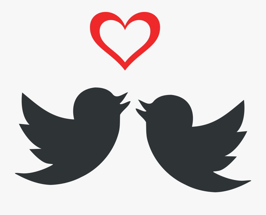 Lovebird Clipart - Two Love Birds Clipart, Transparent Clipart