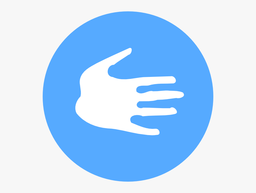 Blue Right Hand Svg Clip Arts - دانلود App Lock, Transparent Clipart