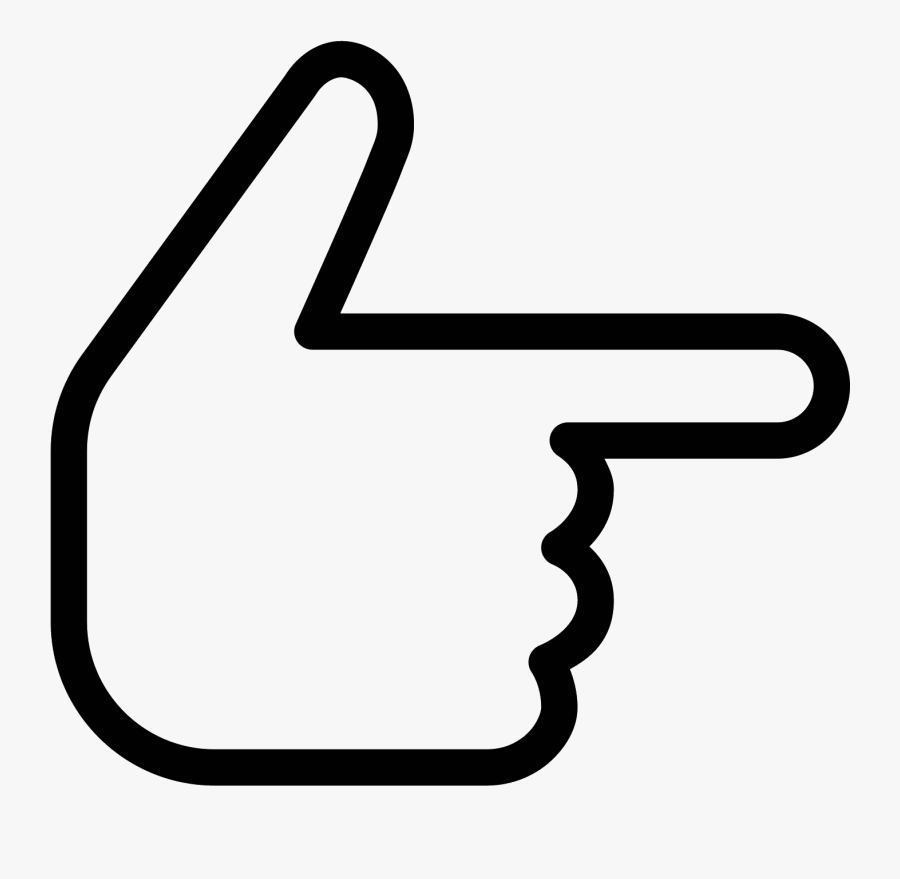 Hand Right Filled Icon - Icon, Transparent Clipart
