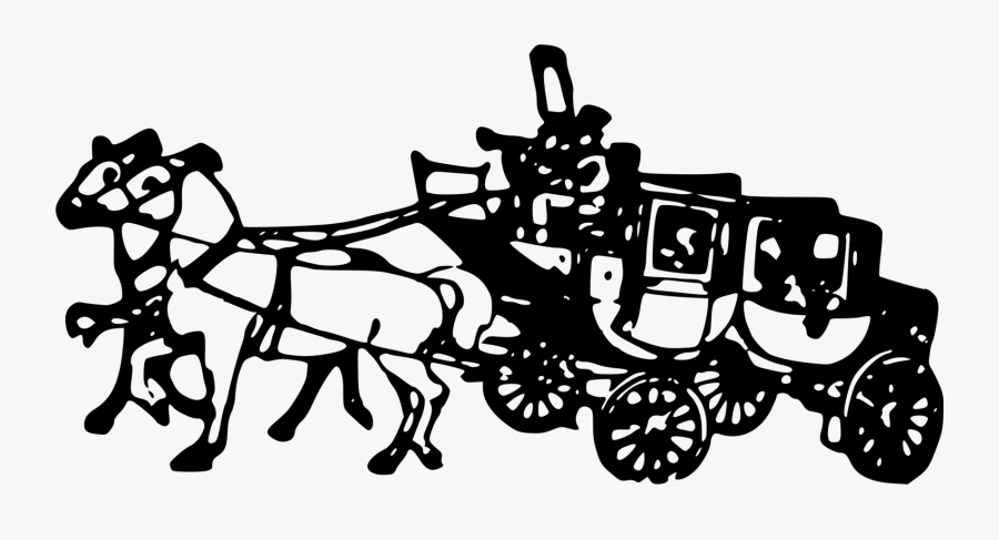Stagecoach Clipart - Cowboy Stagecoach Clipart, Transparent Clipart
