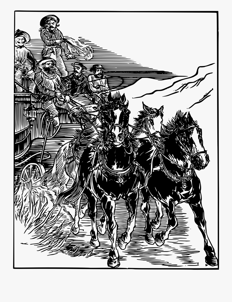 Stagecoach Clipart - Posta Arabası, Transparent Clipart