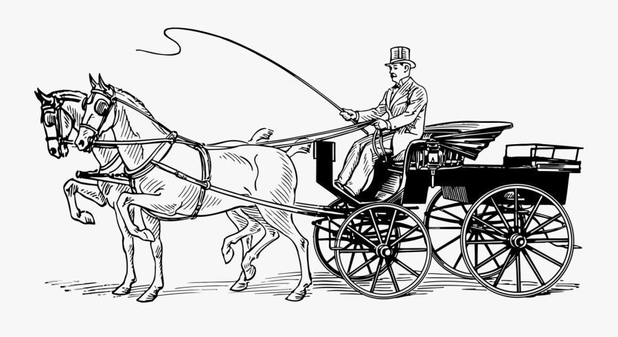 Chariot,monochrome Photography,monochrome - Fayton Karikatür, Transparent Clipart