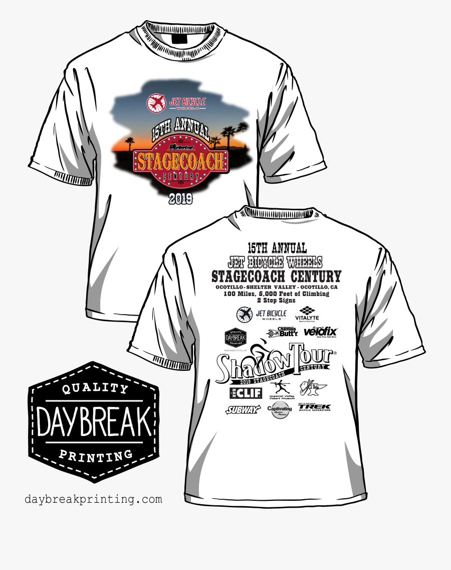 2019 Sc T-shirt 2865 X - Stagecoach Shirt 2019, Transparent Clipart
