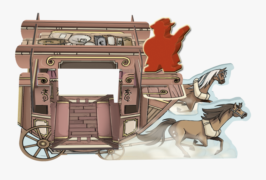 Transparent Stagecoach Png - Colt Express Chevaux Et Diligence, Transparent Clipart
