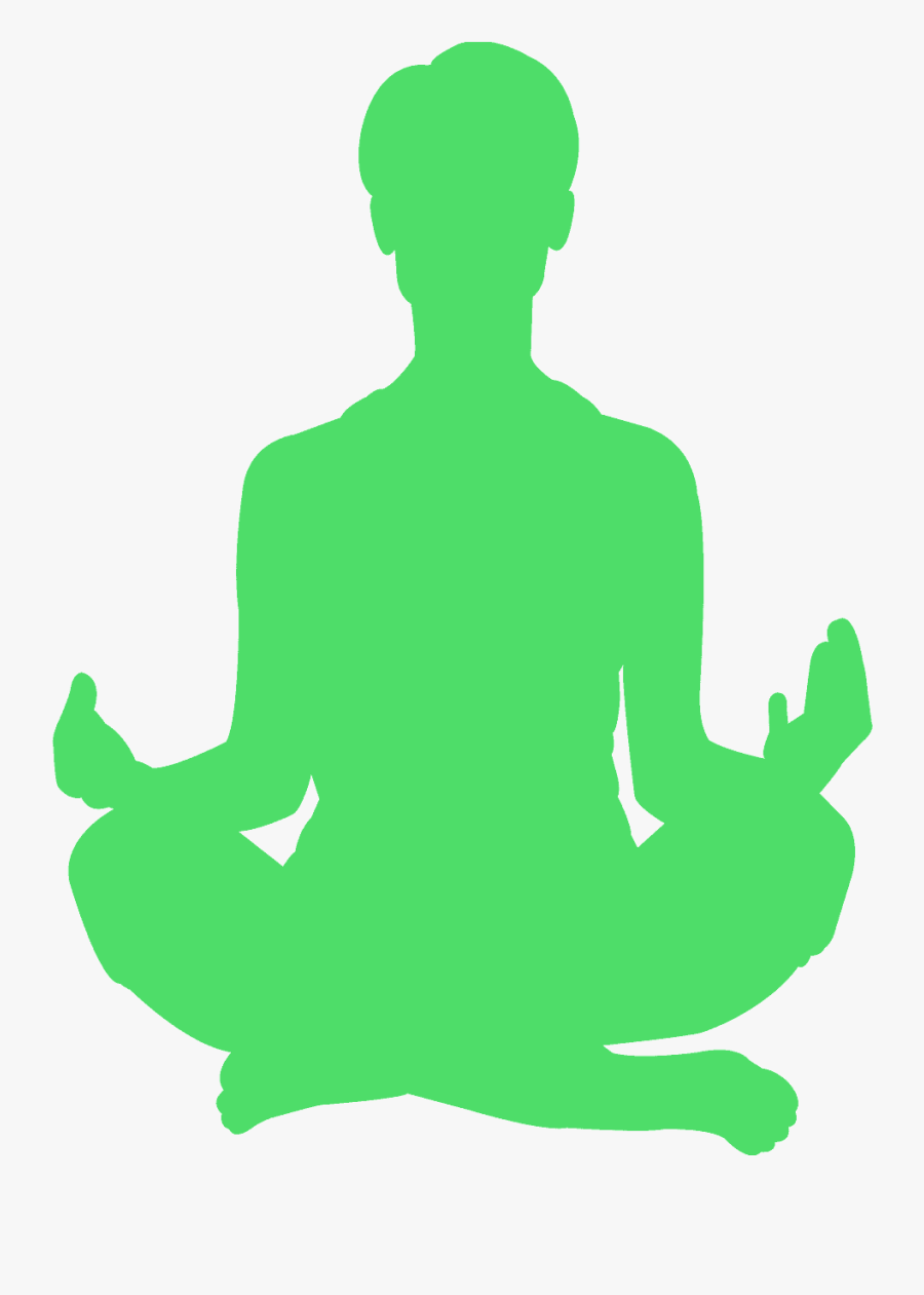 Silhouette Yoga, Transparent Clipart