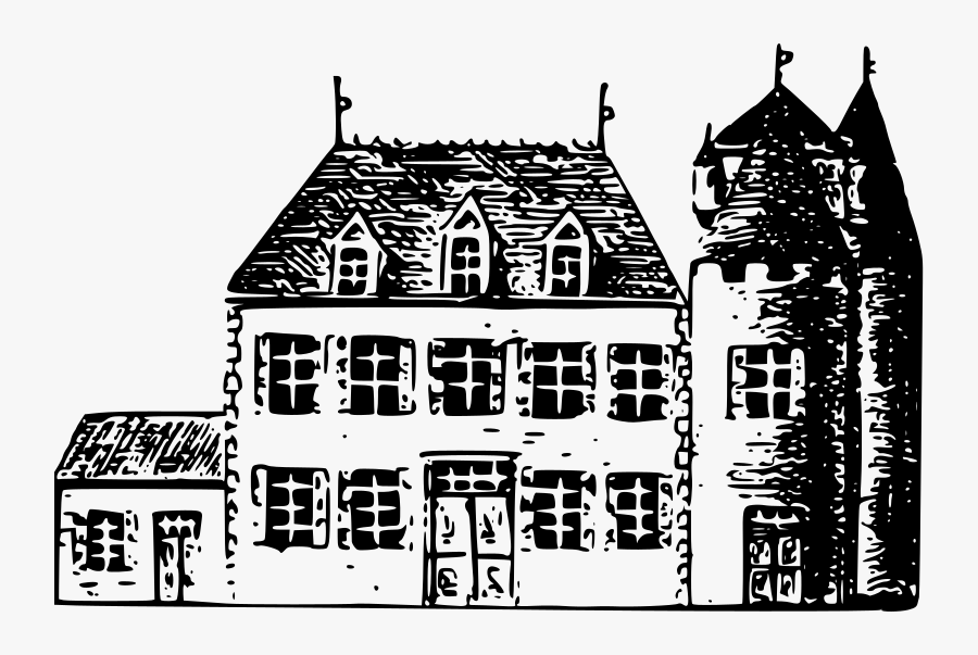 Hate Clipart Free For Download - Chateau Black And White, Transparent Clipart