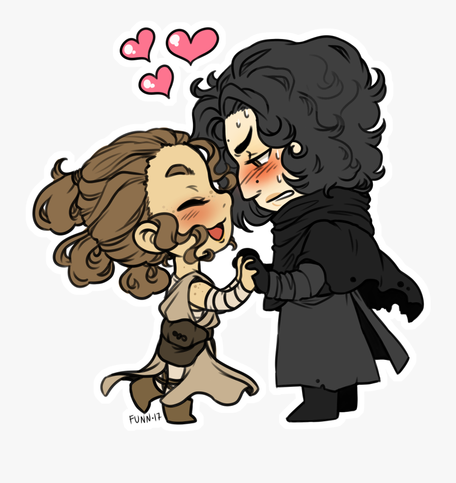 I Hate Reylo, But This Style Is The Cutest Chibi, Reylo - Star Wars Memes Funny Last Jedi, Transparent Clipart