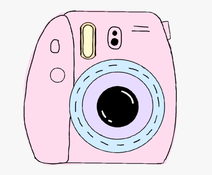 #instax #pink #camera #photography #tumblrarts #peace - Polaroid Camera Clipart, Transparent Clipart