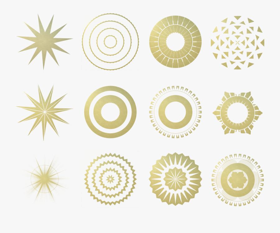 12 Plain Christmas Stars By Annapaar - Circle, Transparent Clipart