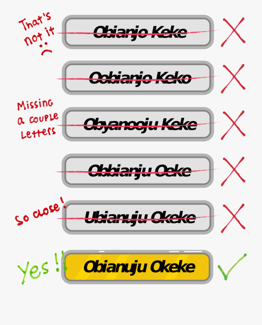 Obianuju Name Tag, Transparent Clipart