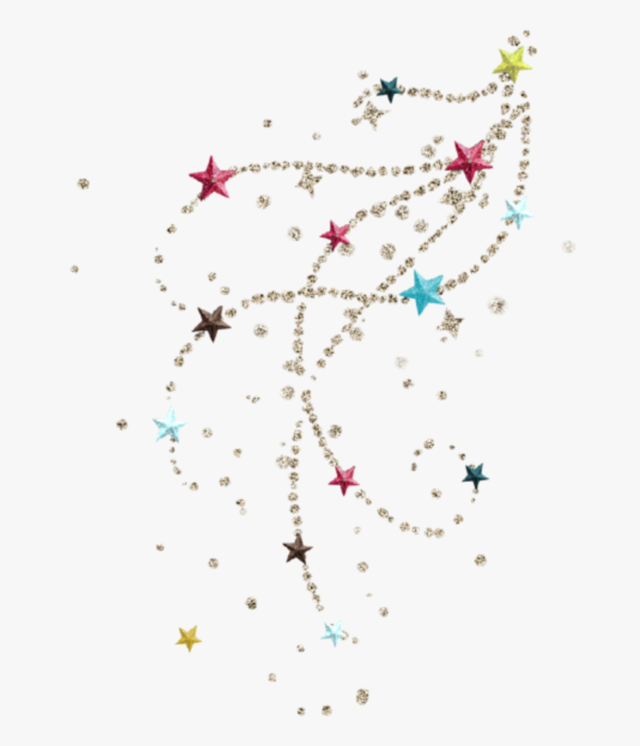#christmas #stars #glitter - Pluie D Étoiles Dessin, Transparent Clipart