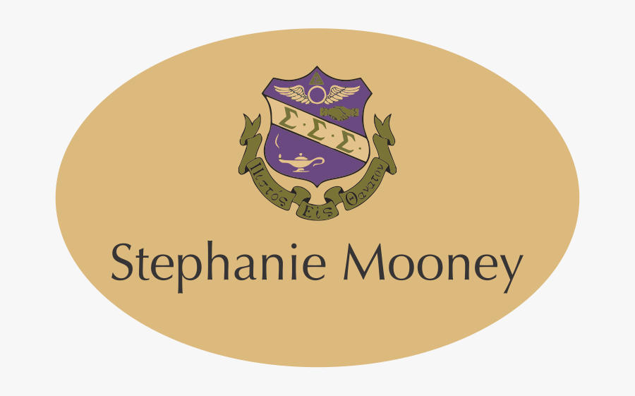 Sigma Sigma Sigma Crest, Transparent Clipart