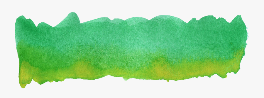 Green Watercolor Brush Png, Transparent Clipart