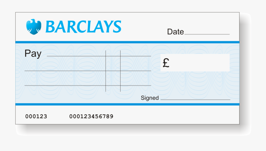 Natwest Jumbo Cheque - Barclays Bank, Transparent Clipart