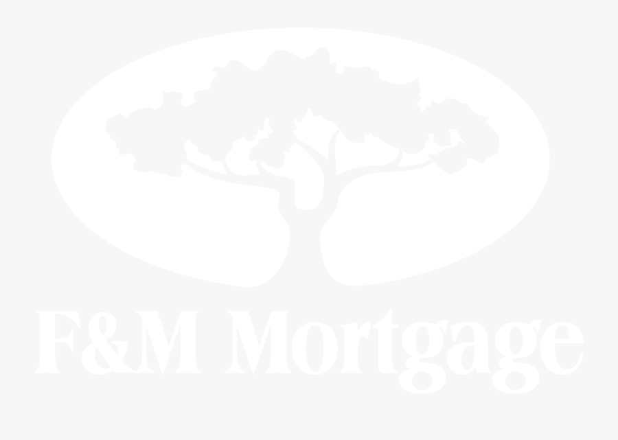 White F&m Mortgage Logo - Tree Graphic, Transparent Clipart