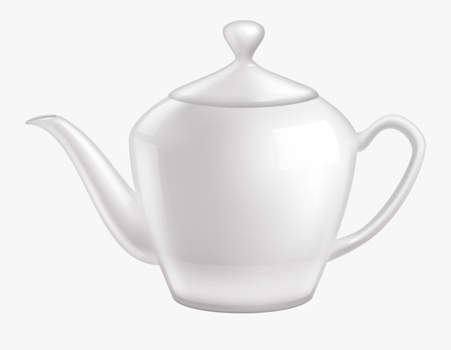 White Ceramic Teapot Png Clipart - Teapot, Transparent Clipart
