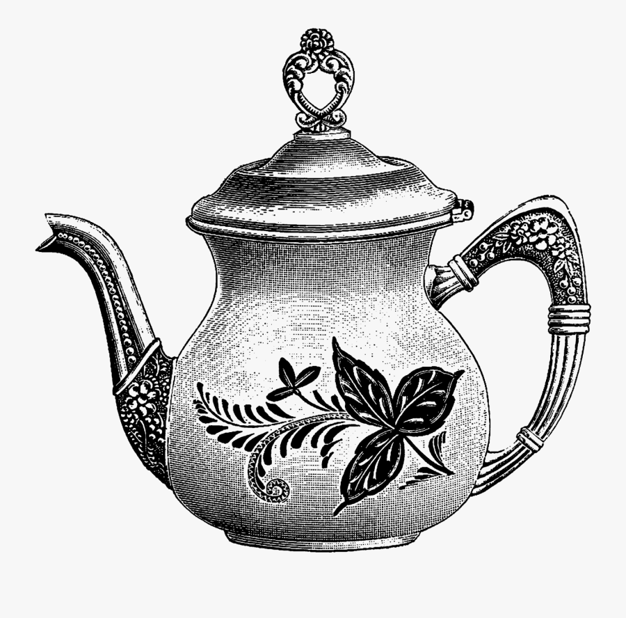 Transparent Teapot Png - Ceramic Teapot Drawing, Transparent Clipart