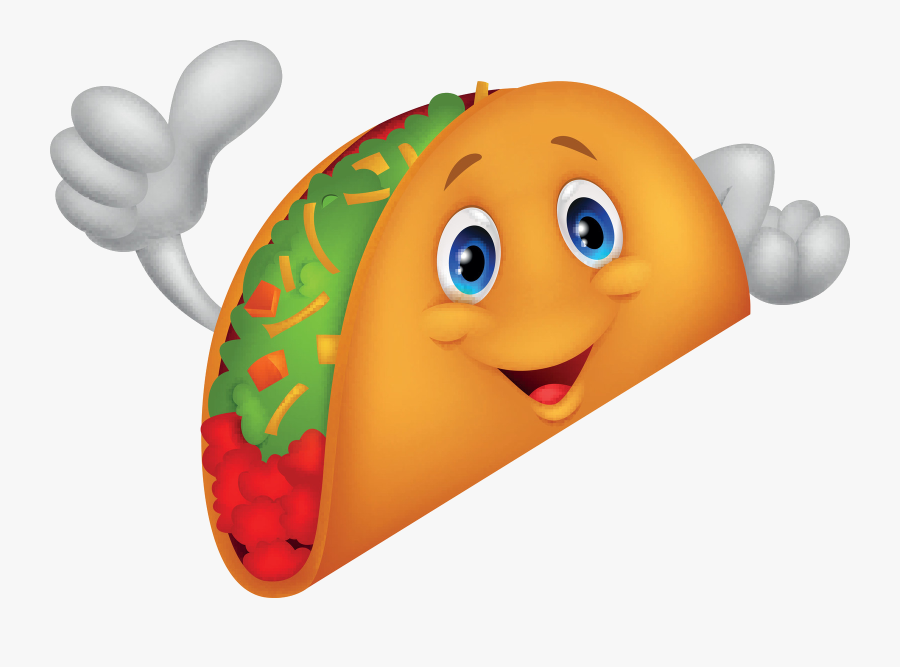 Taco Cartoon Clipart Free - Illustration, Transparent Clipart