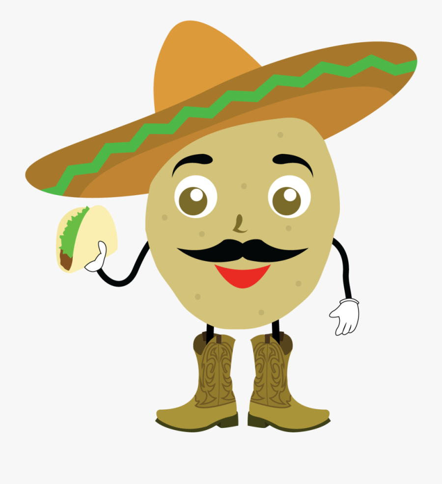 Papas Mexican Food - Logo Con Tacos, Transparent Clipart