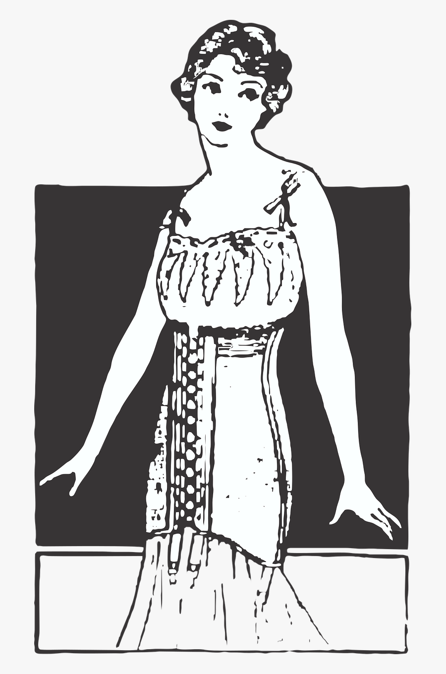 Corset Underwear Beauty Free Picture - Undergarment, Transparent Clipart