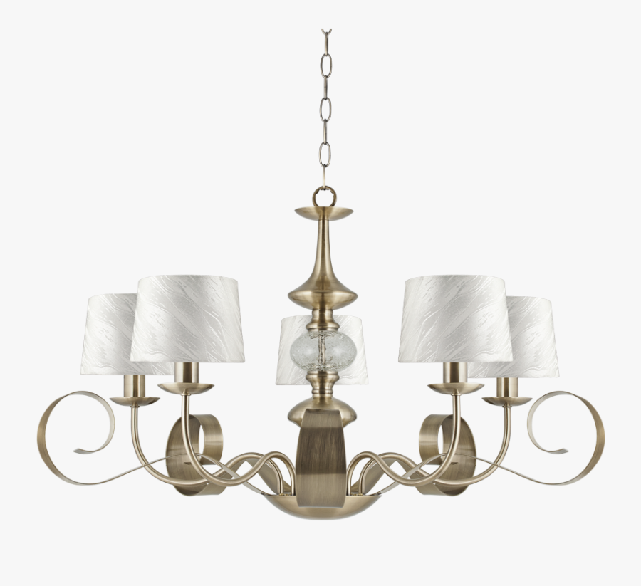 Ceiling Ot Light Transparent Background - Antique Brass Ceiling Light With Shades, Transparent Clipart