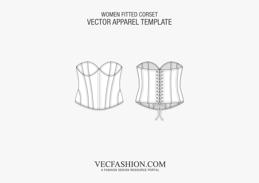 Black And White Women Fitted Lingerie Underwear - Corset Flats, Transparent Clipart