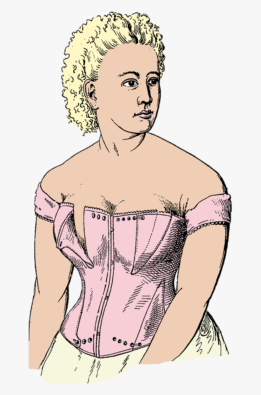 Nursing Corset, Transparent Clipart