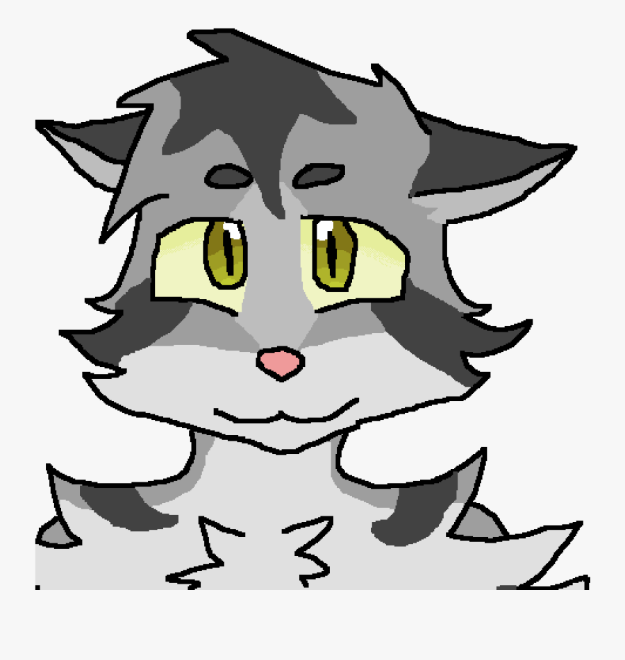 Gray Tabby Cat - Cartoon, Transparent Clipart