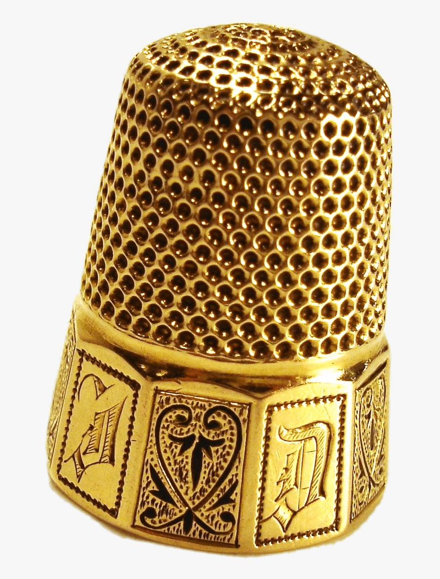 Victorian Gold And Enamel Thimble - Thimble, Transparent Clipart