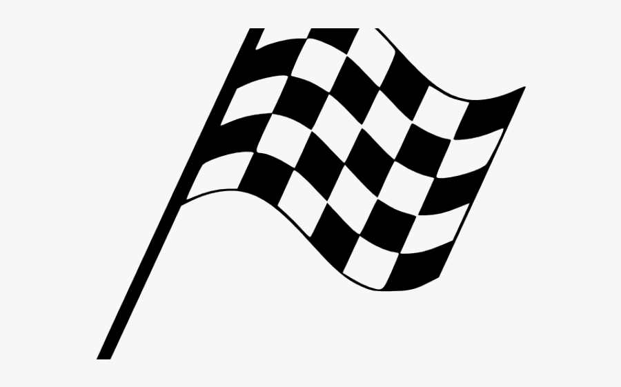 Black And White Checkered Flag Png, Transparent Clipart