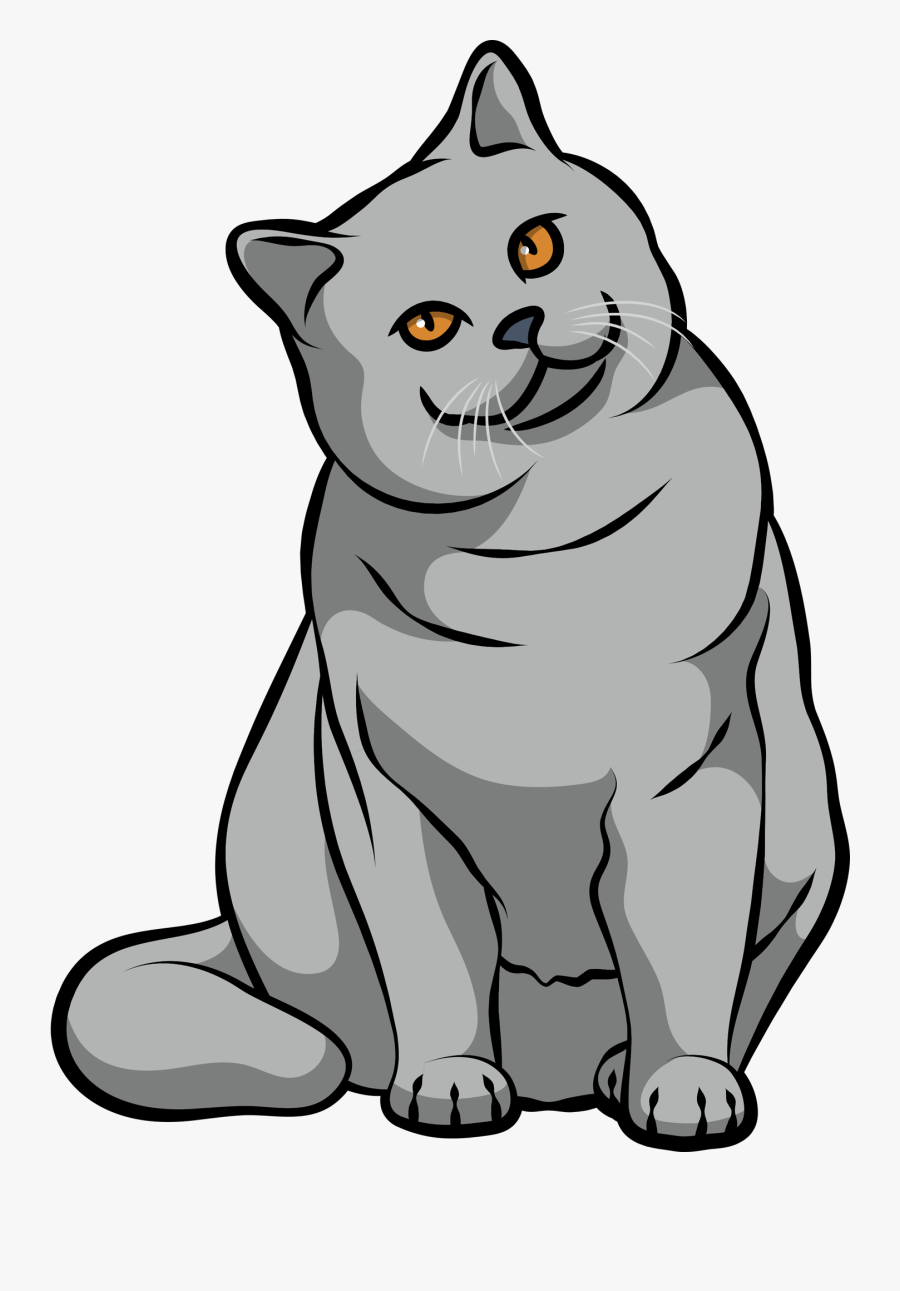 Clip Art Of British Short Hair, Transparent Clipart