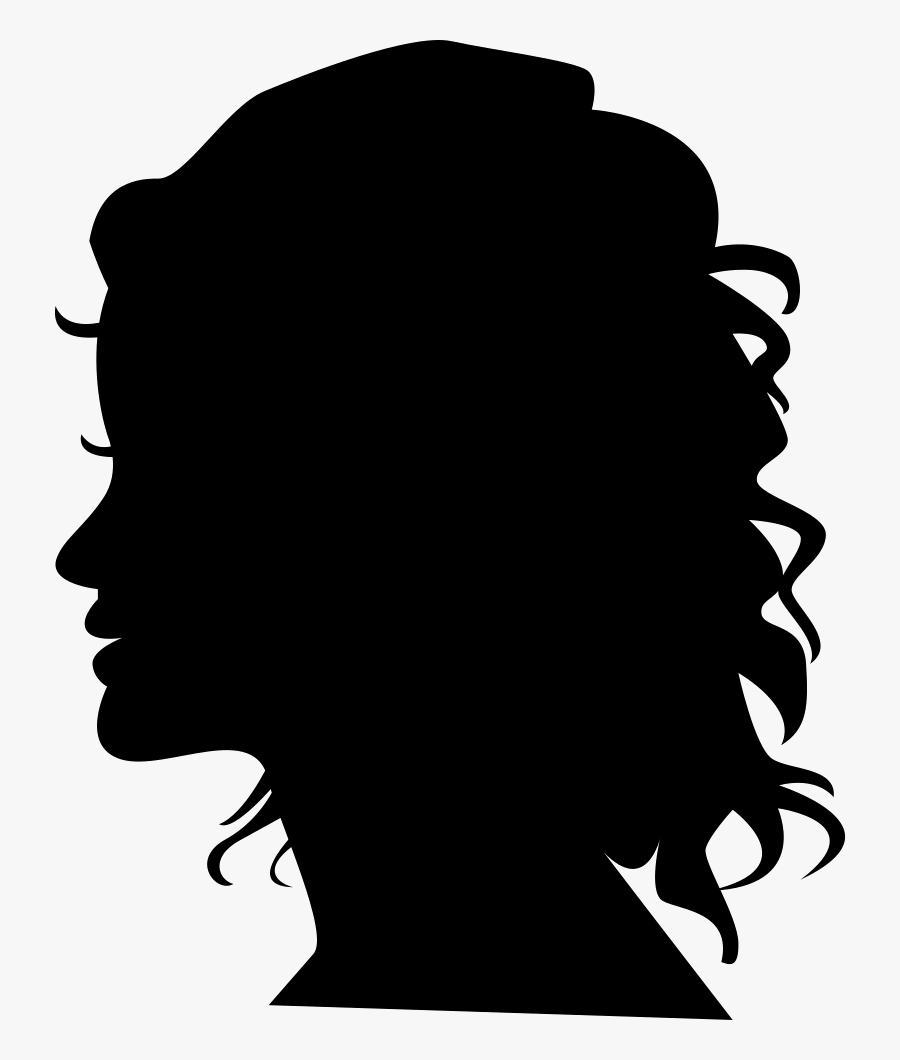 Clip Art Silhouette Head Svg Png - Transparent Black Woman Silhouette Png, Transparent Clipart