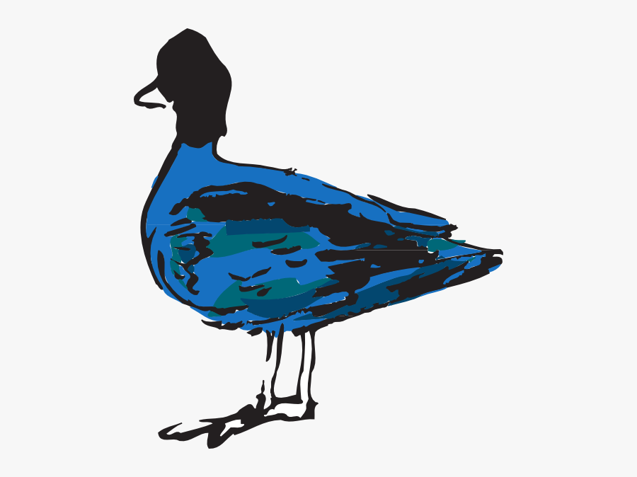 Blue Duck Svg Clip Arts - Clip Art, Transparent Clipart