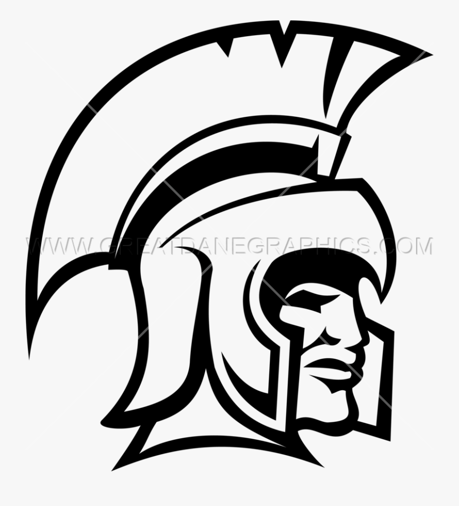 Production Ready Artwork For - Spartans Head, Transparent Clipart
