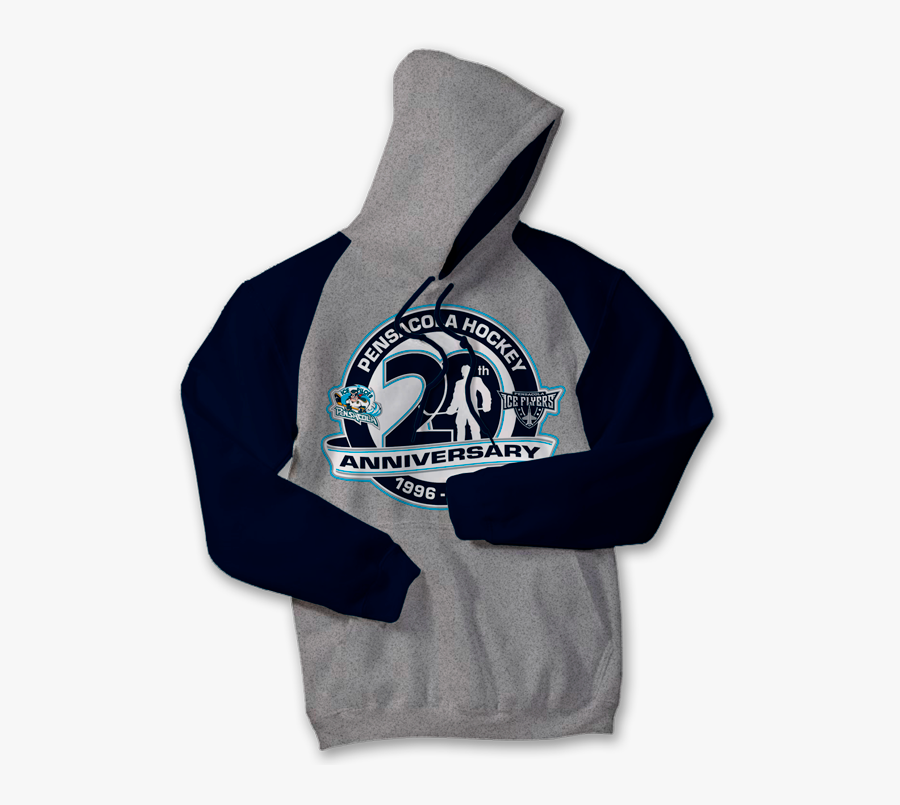 Custom Screen Printed Hoodie For Pensacola Ice Flyers - Hoodie, Transparent Clipart