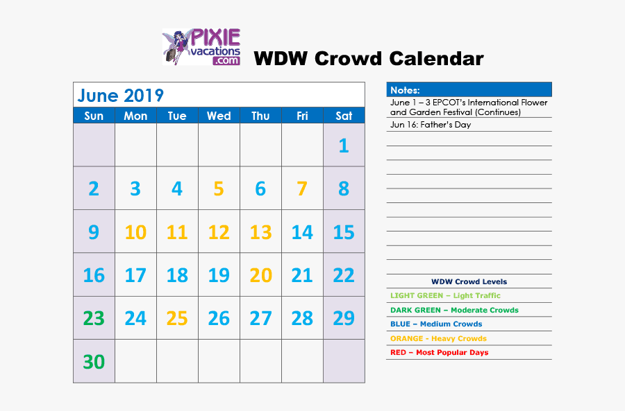 Transparent Crowds Png Disney Orlando Crowd Calendar 2019 , Free