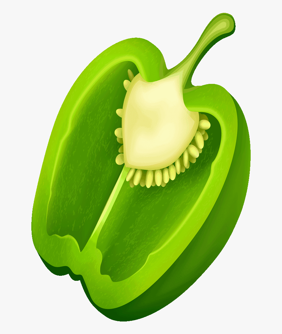Half Green Chili Pepper Clipart - Butternut Squash, Transparent Clipart